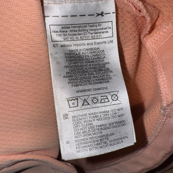 Adidas Woman’s Light Orange Hoodie - Picture 5 of 6